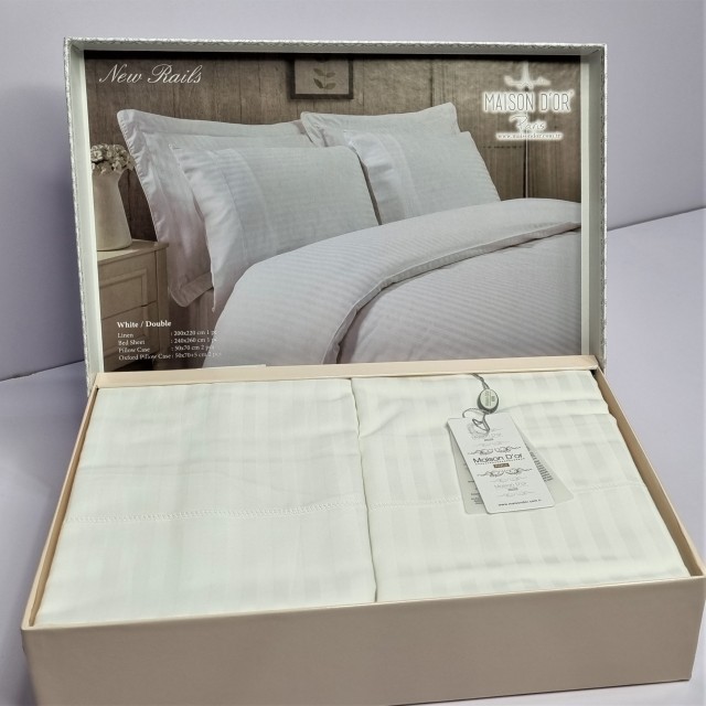 Lenjerie de pat Maison D'or Rails White
